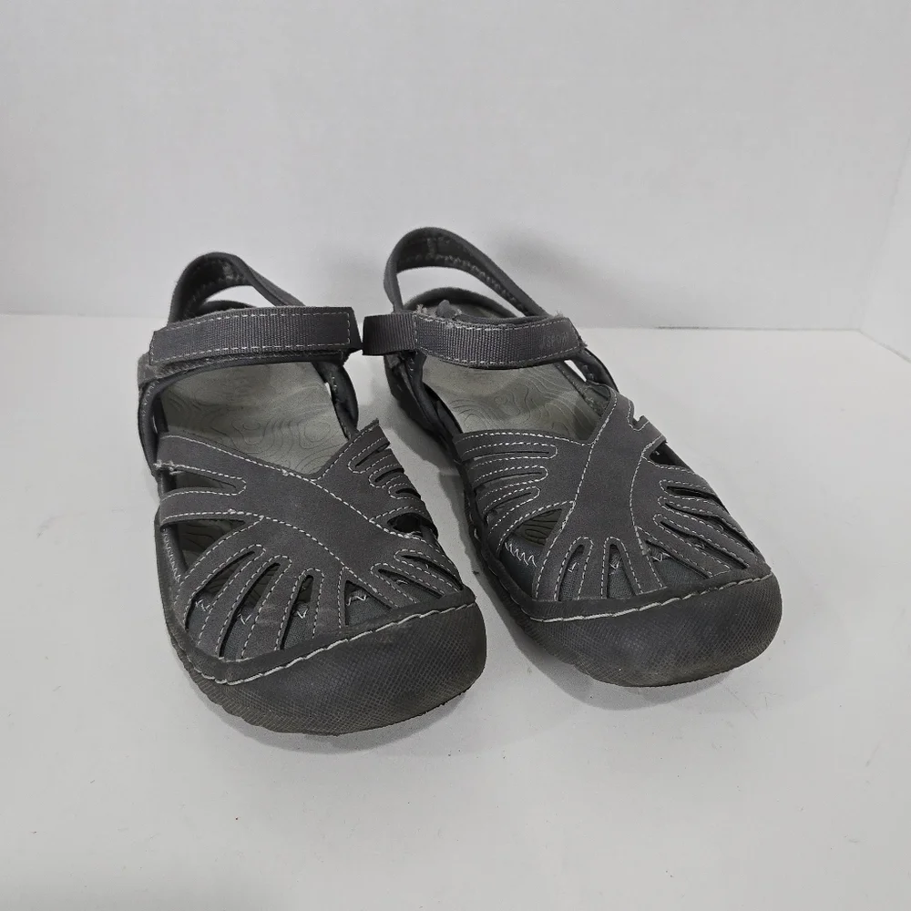 Mary Jane Style Gray Sandals